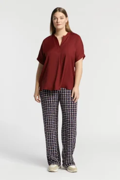 Xandres Pantalon en jersey avec imprimé fantaisie-Femme Xandres Plus|Pantalons