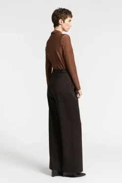 Xandres Pantalon en lurex-Femme Pantalons