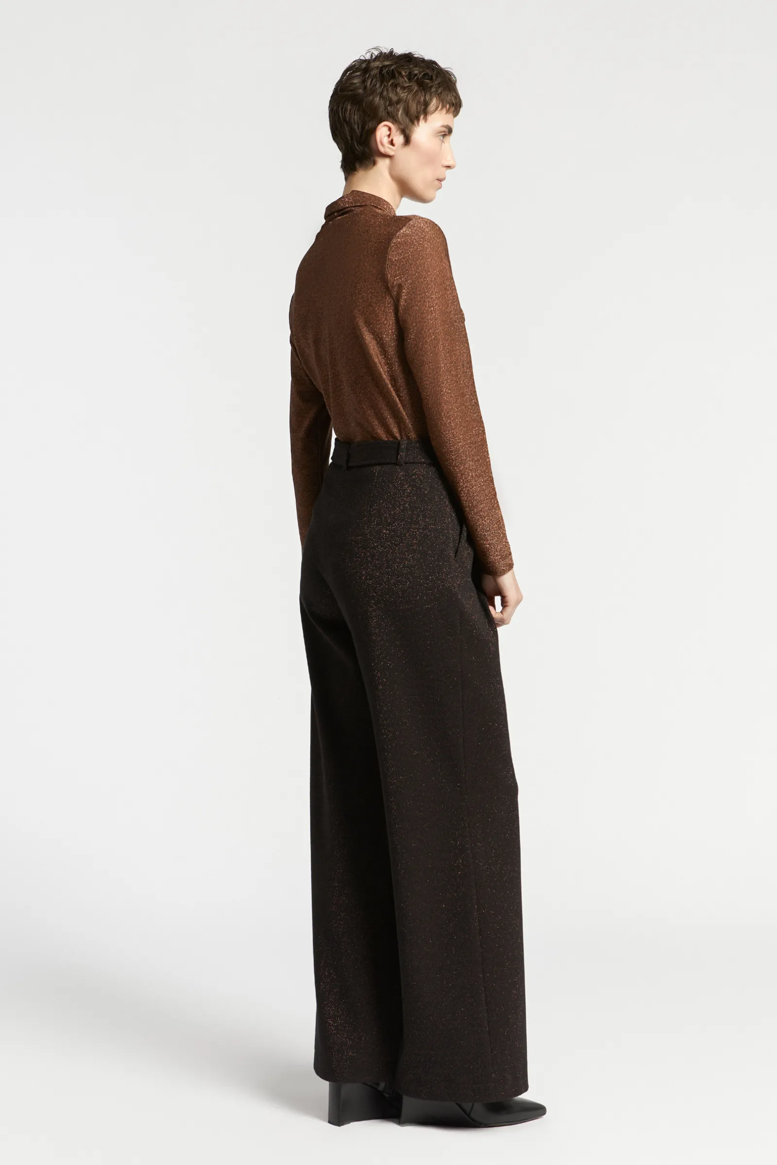 Xandres Pantalon en lurex-Femme Pantalons