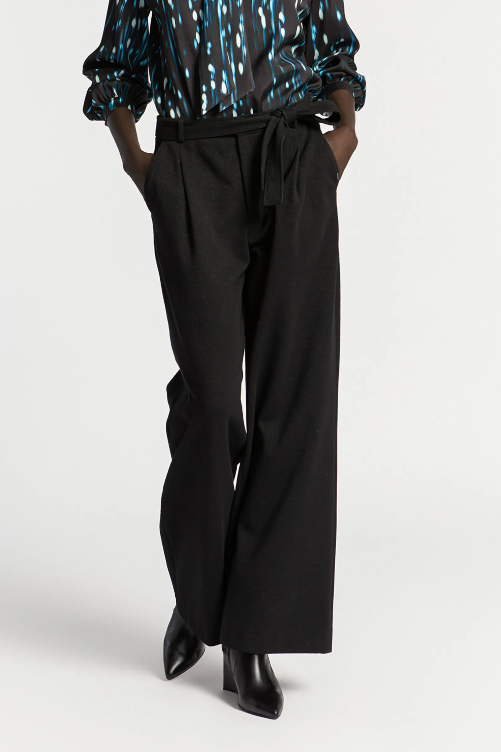 Xandres Pantalon en lurex-Femme Pantalons