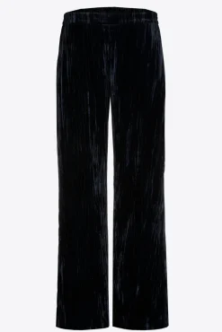 Xandres Pantalon en velours écrasé-Femme Pantalons