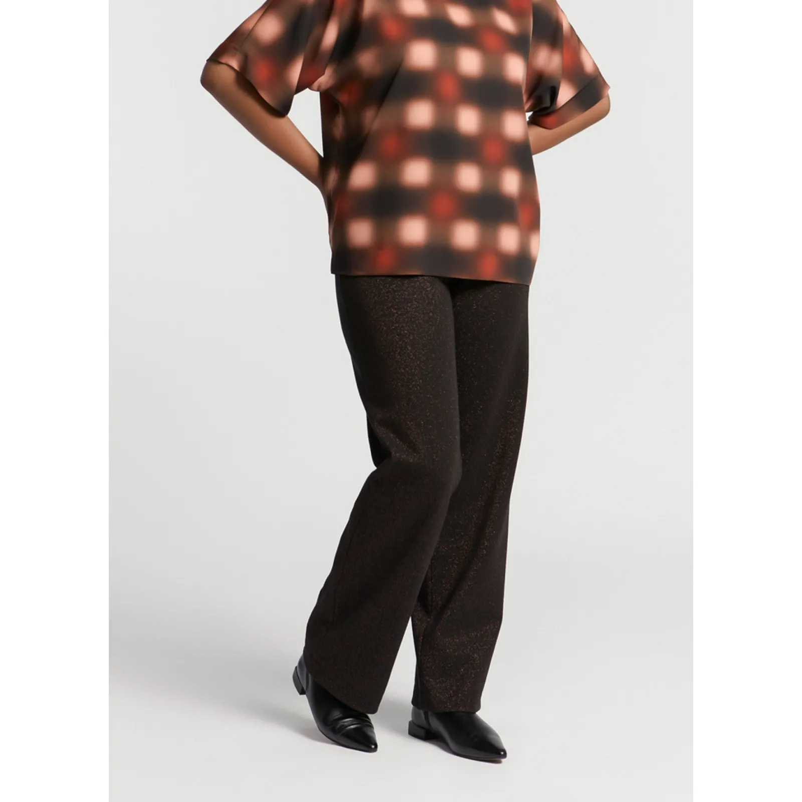 Xandres Pantalon habillé en lurex-Femme Xandres Plus|Pantalons