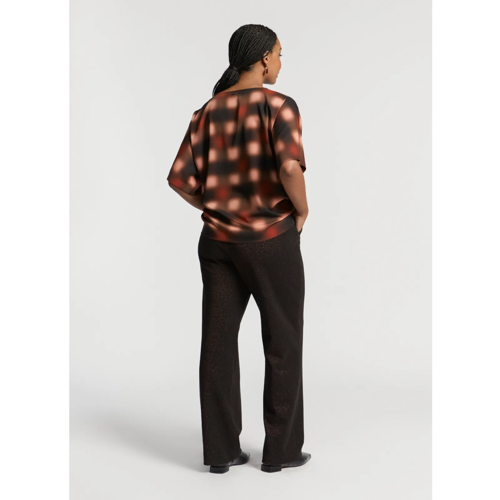 Xandres Pantalon habillé en lurex-Femme Xandres Plus|Pantalons