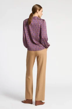 Xandres Pantalon habillé à jambes droites-Femme Pantalons