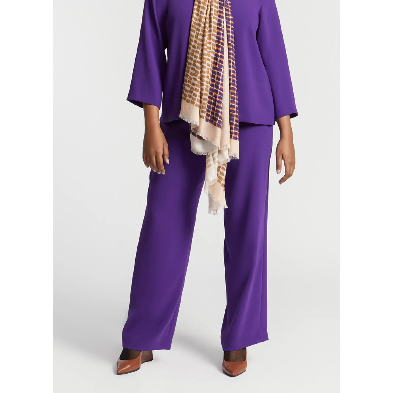 Xandres Pantalon habillé à jambes droites-Femme Xandres Plus