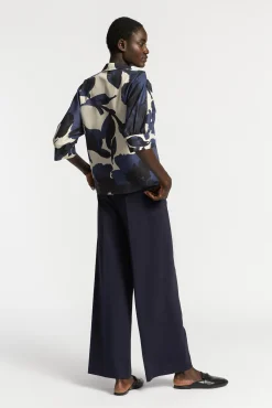 Xandres Pantalon habillé à jambes larges-Femme Pantalons