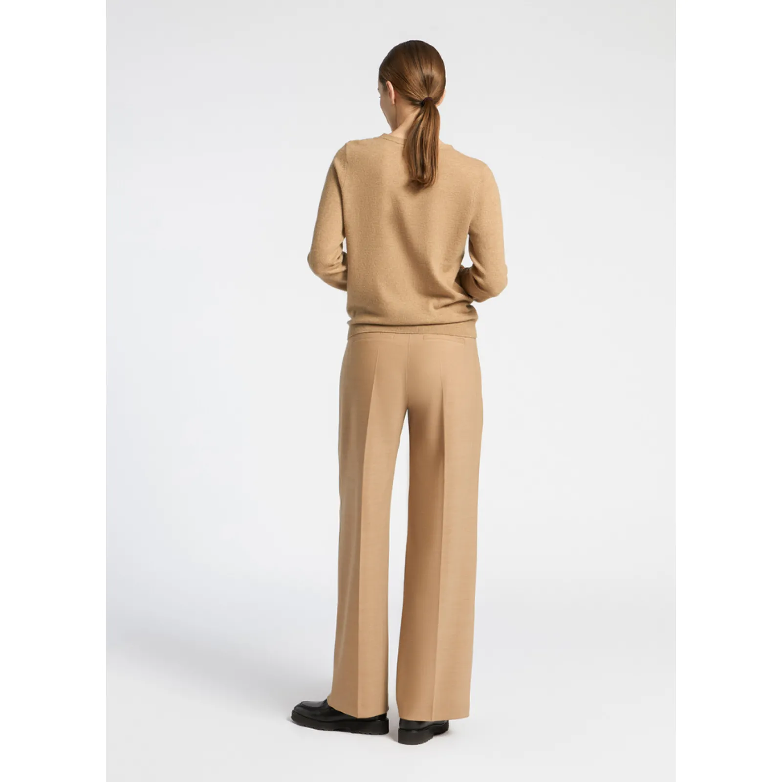 Xandres Pantalon habillé à jambes larges-Femme Pantalons