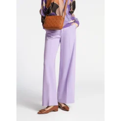Xandres Pantalon habillé à jambes larges-Femme Pantalons