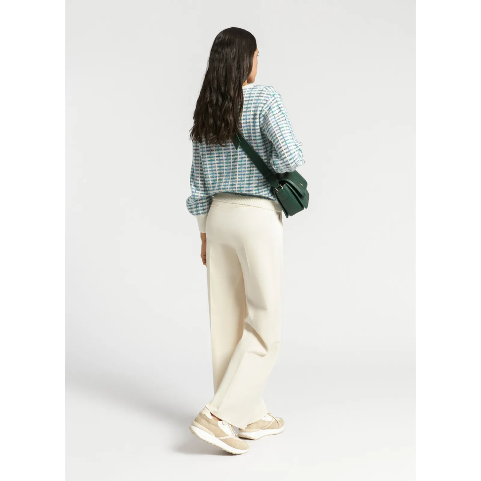 Xandres Pantalon habillé à jambes larges-Femme Pantalons