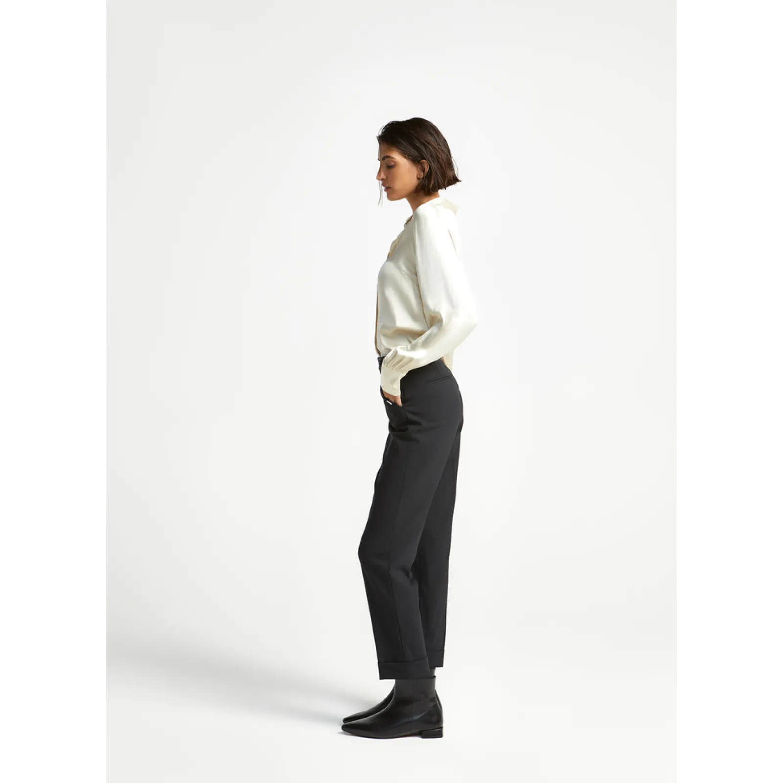 Xandres Pantalon habillé à jambes étroites-Femme Pantalons