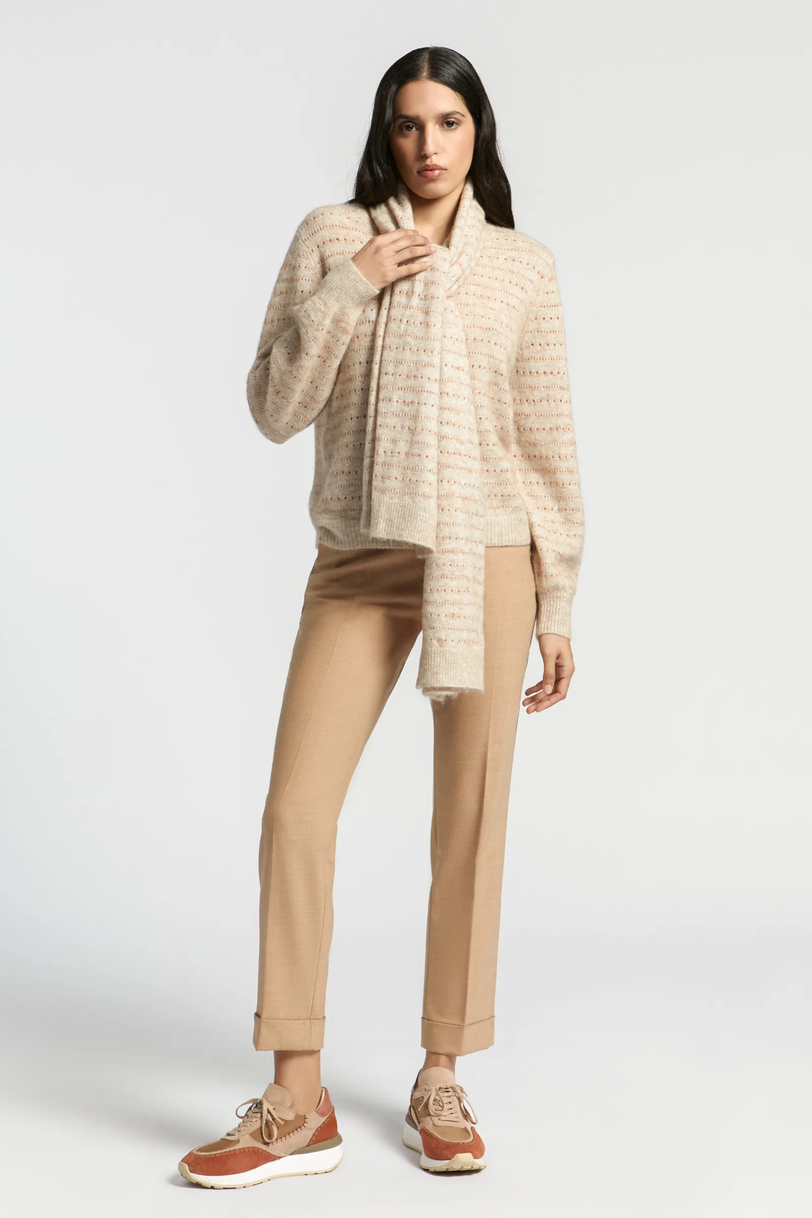 Xandres Pantalon habillé à jambes étroites-Femme Pantalons