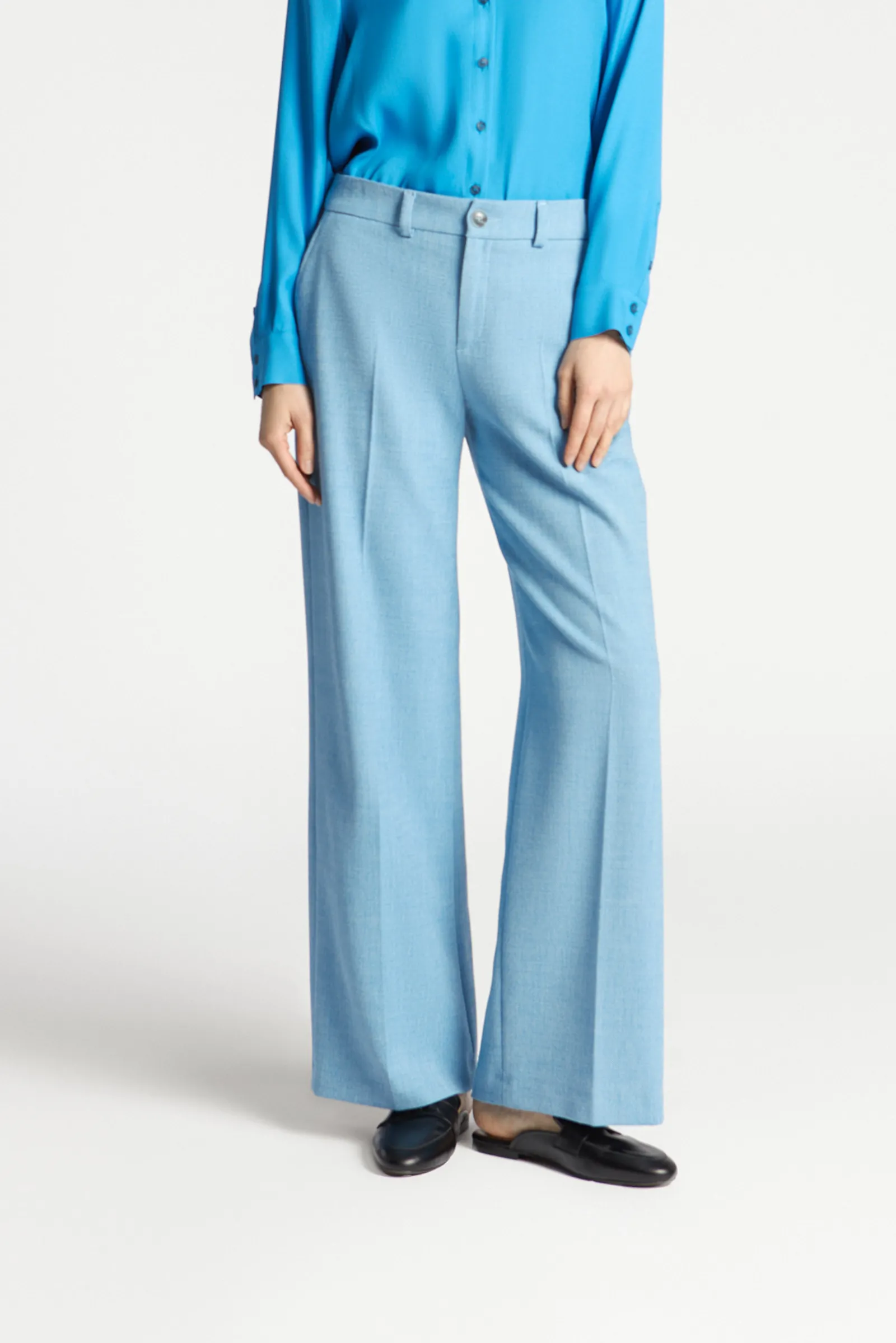 Xandres Pantalon intemporel à jambes larges-Femme Pantalons