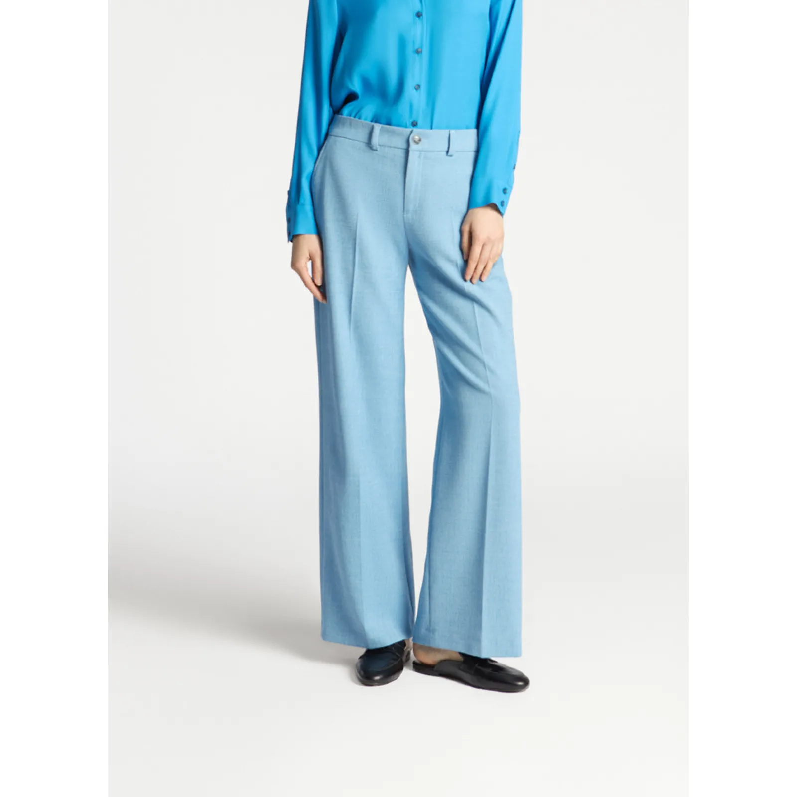 Xandres Pantalon intemporel à jambes larges-Femme Pantalons