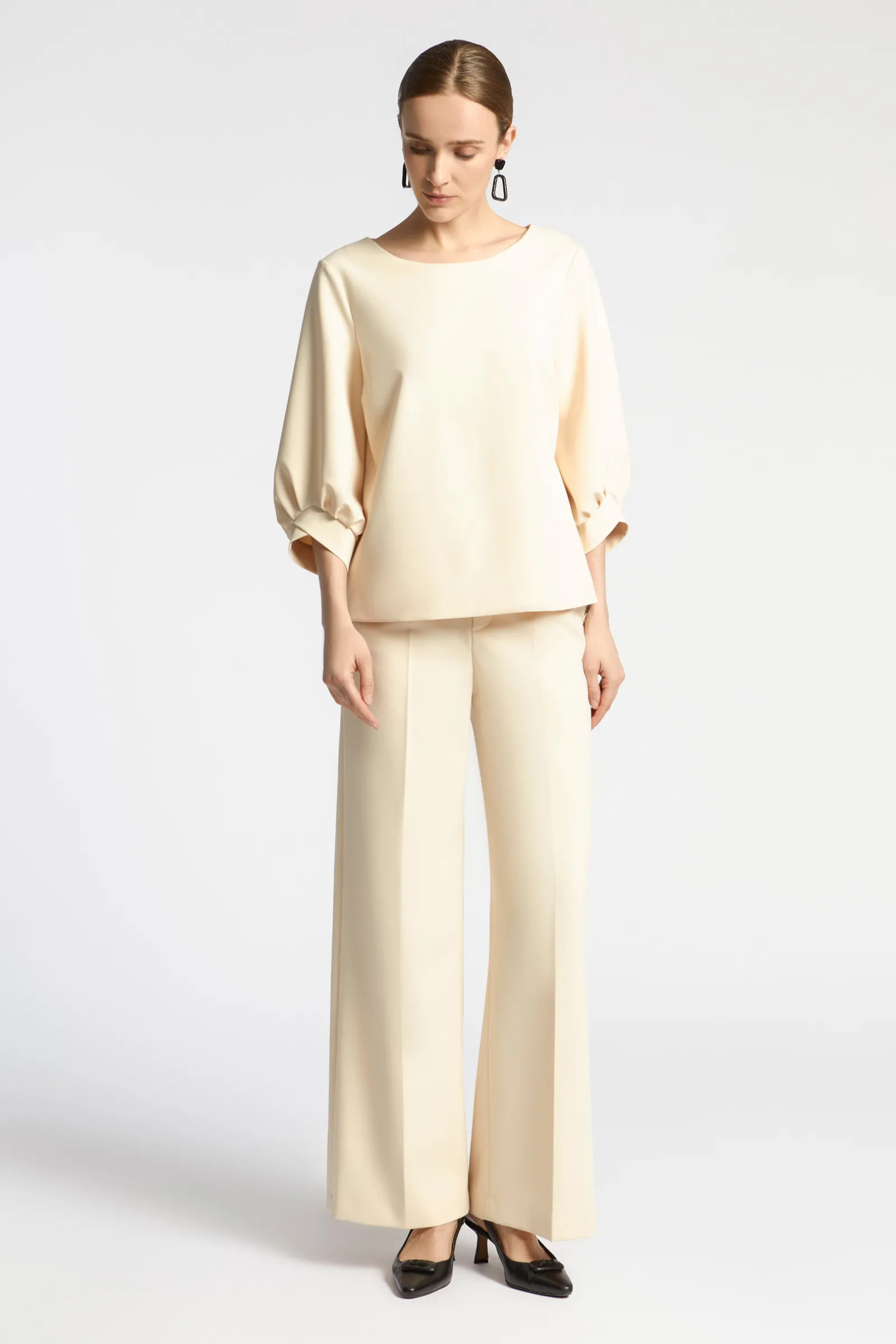Xandres Pantalon à jambes larges-Femme Pantalons
