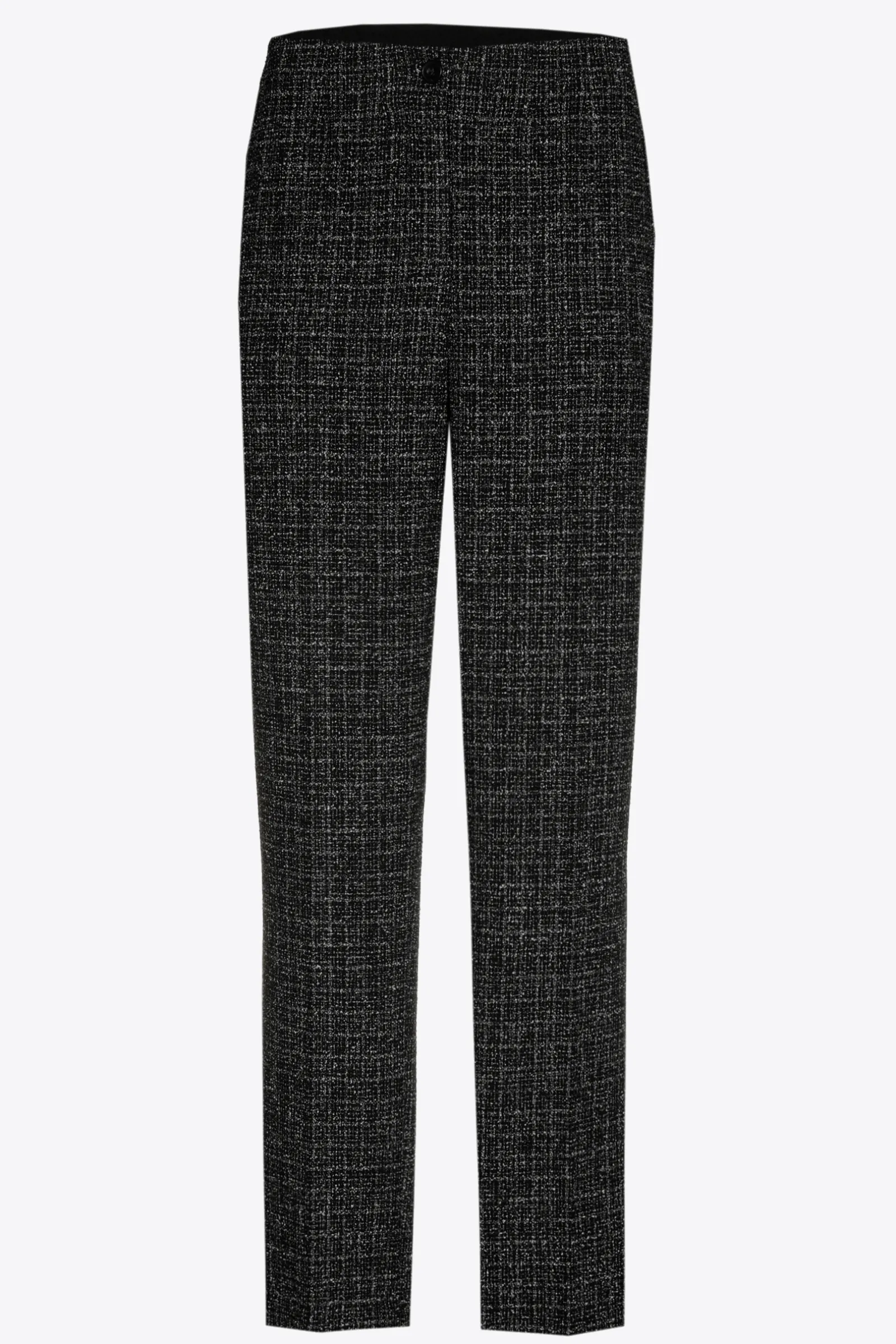 Xandres Pantalon à jambes étroites en tissu bouclettes-Femme Pantalons