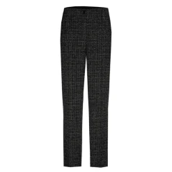 Xandres Pantalon à jambes étroites en tissu bouclettes-Femme Pantalons
