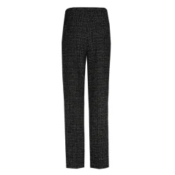 Xandres Pantalon à jambes étroites en tissu bouclettes-Femme Pantalons