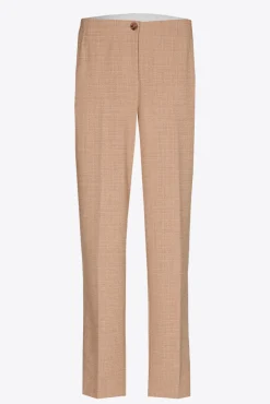 Xandres Pantalon à jambes étroites en tissu bouclettes-Femme Pantalons