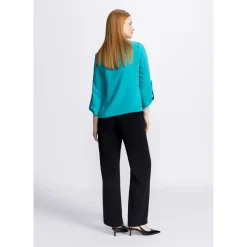 Xandres Pantalon large noir-Femme Xandres Plus|Essentials