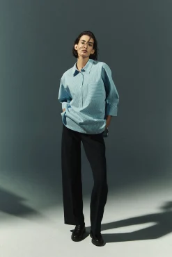 Xandres Pantalon élégant à jambes larges-Femme Pantalons