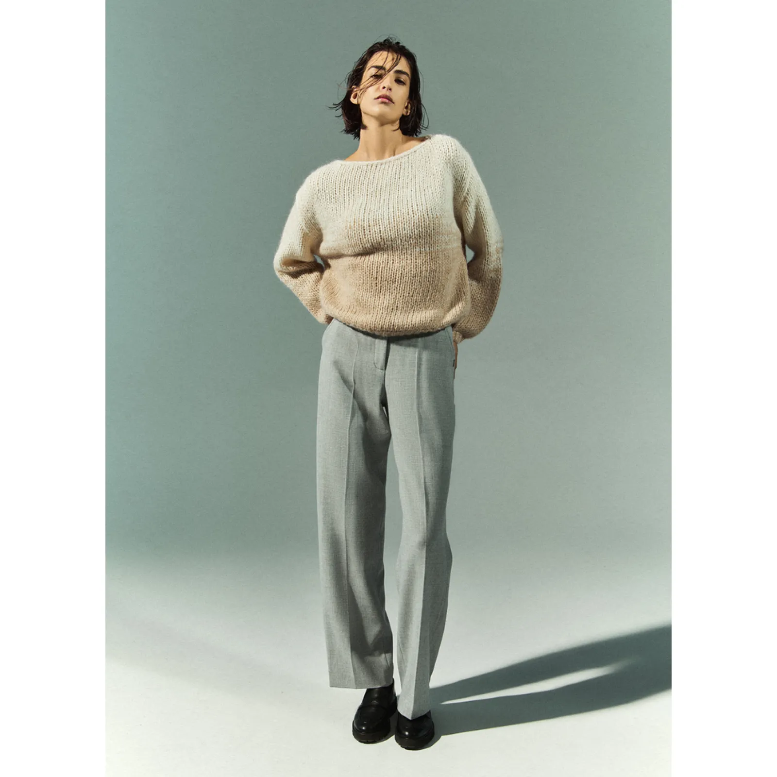 Xandres Pantalon élégant à jambes larges-Femme Pantalons