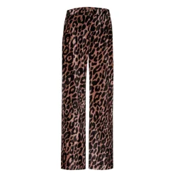 Xandres Pantalon à motif léopard-Femme Pantalons