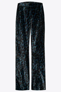 Xandres Pantalon à motif léopard-Femme Pantalons