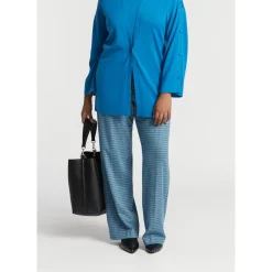 Xandres Pantalon à motif pied-de-poule-Femme Pantalons