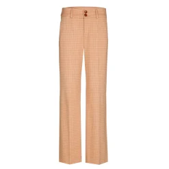 Xandres Pantalon à motif pied-de-poule-Femme Pantalons