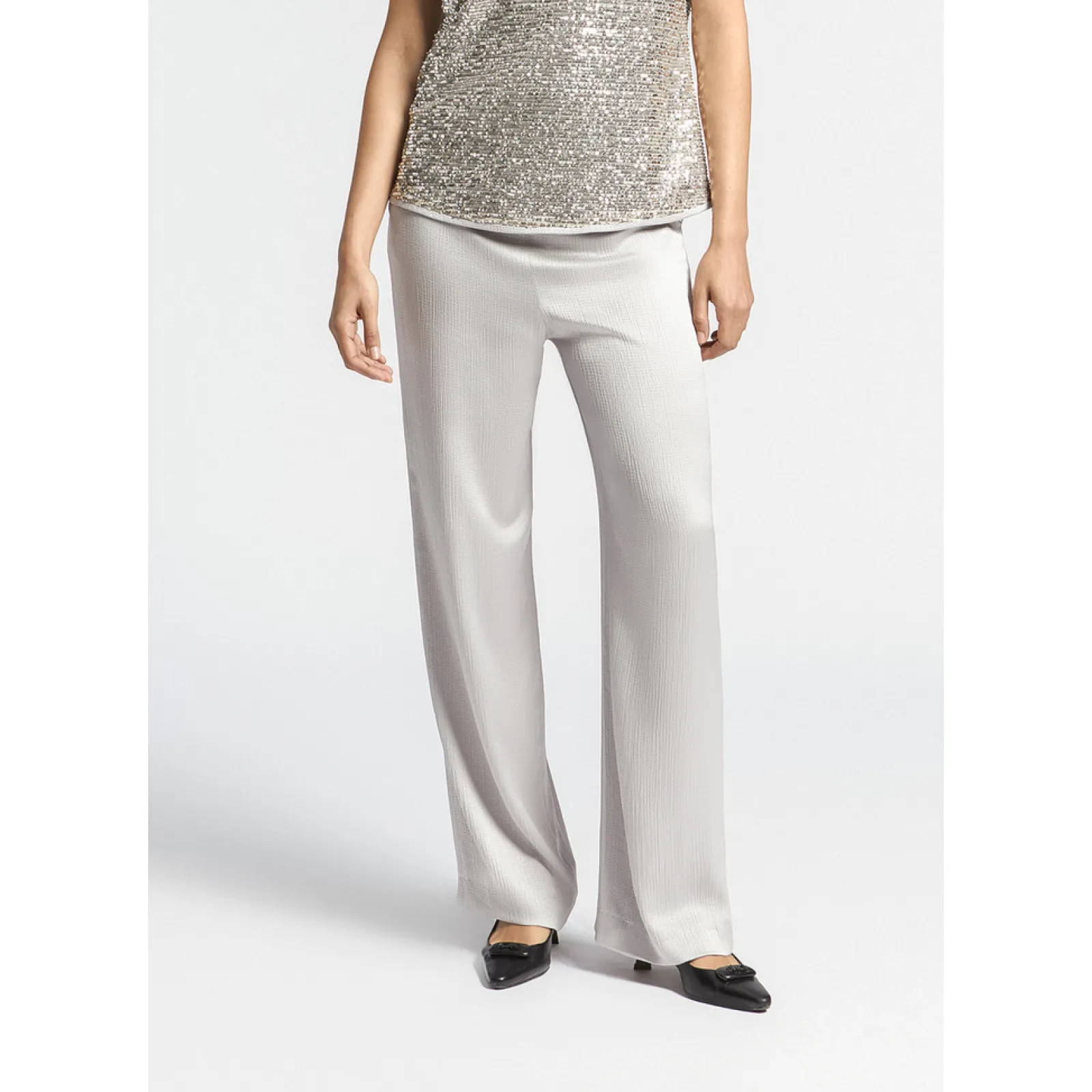 Xandres Pantalon souple à jambes droites-Femme Xandres Plus|Pantalons