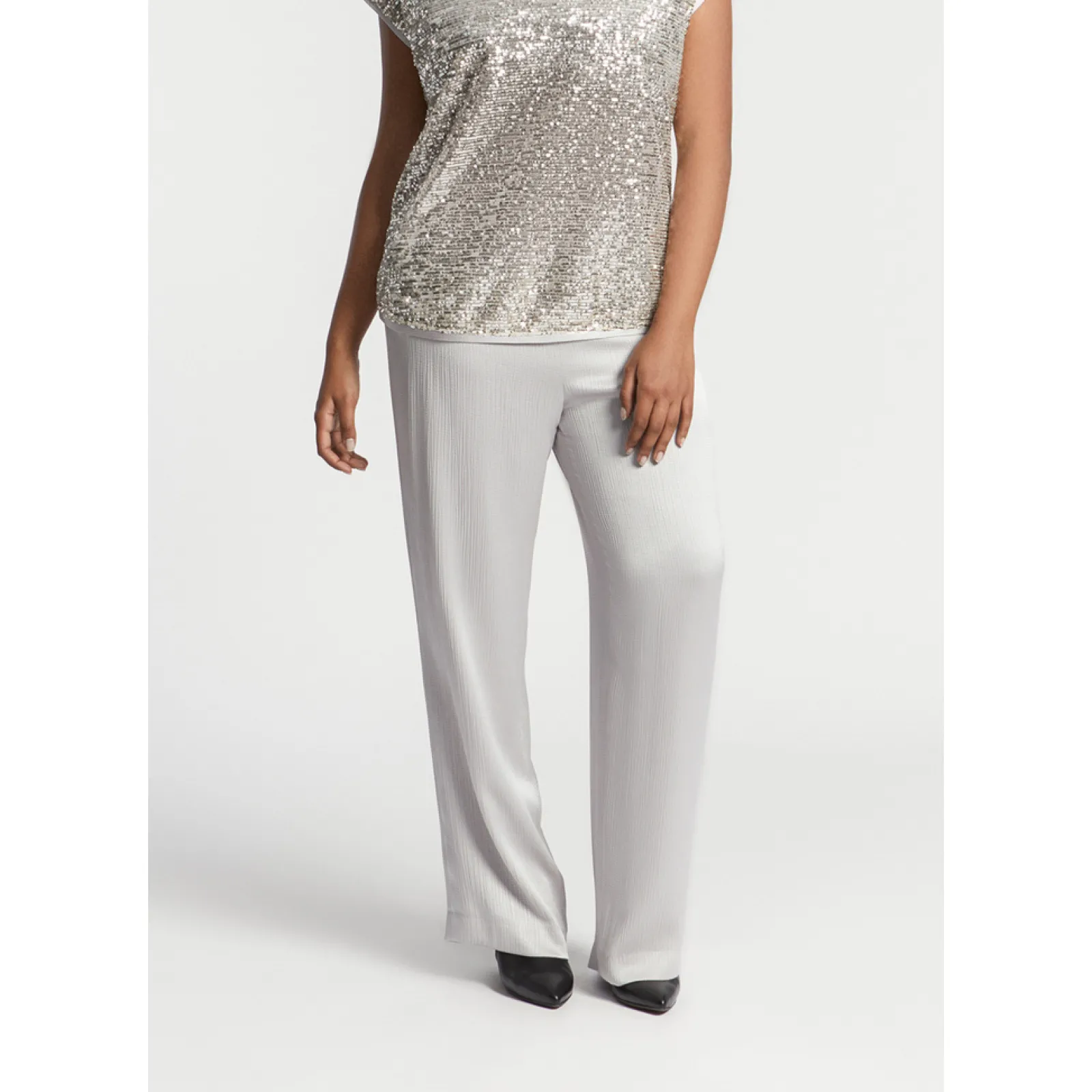 Xandres Pantalon souple à jambes droites-Femme Xandres Plus|Pantalons