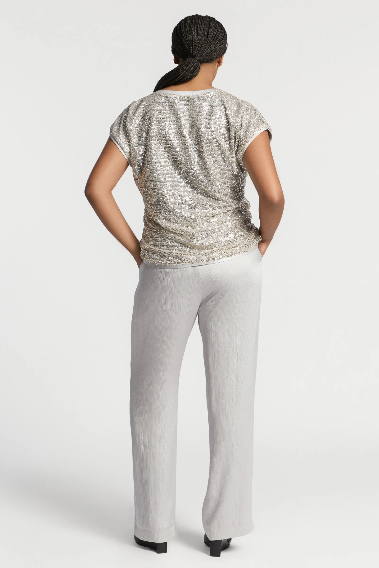 Xandres Pantalon souple à jambes droites-Femme Xandres Plus|Pantalons
