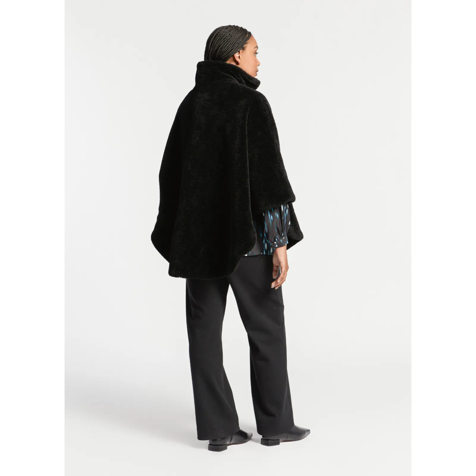 Xandres Poncho teddy douillet-Femme Xandres Plus|Manteaux & Vestes