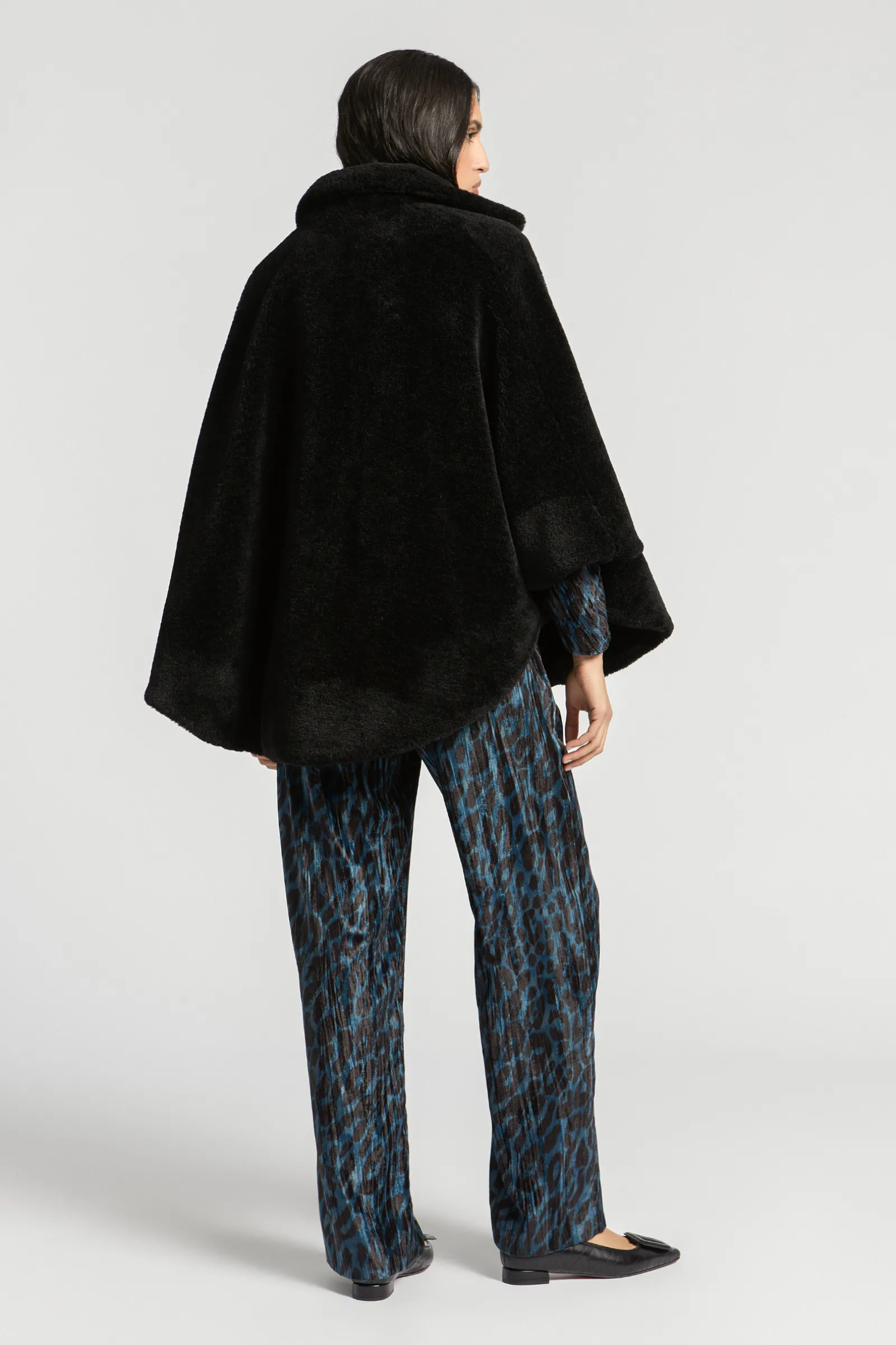 Xandres Poncho teddy douillet-Femme Xandres Plus|Manteaux & Vestes