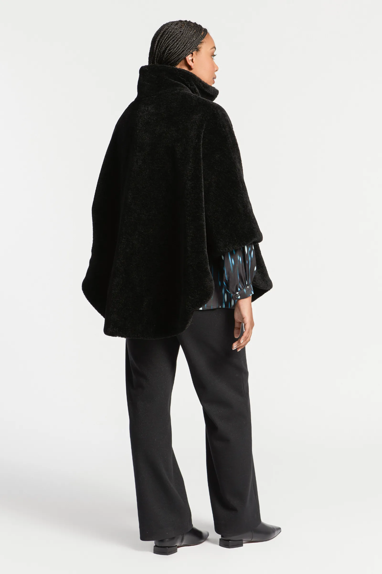 Xandres Poncho teddy douillet-Femme Xandres Plus|Manteaux & Vestes