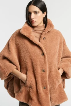 Xandres Poncho teddy douillet-Femme Xandres Plus|Manteaux & Vestes