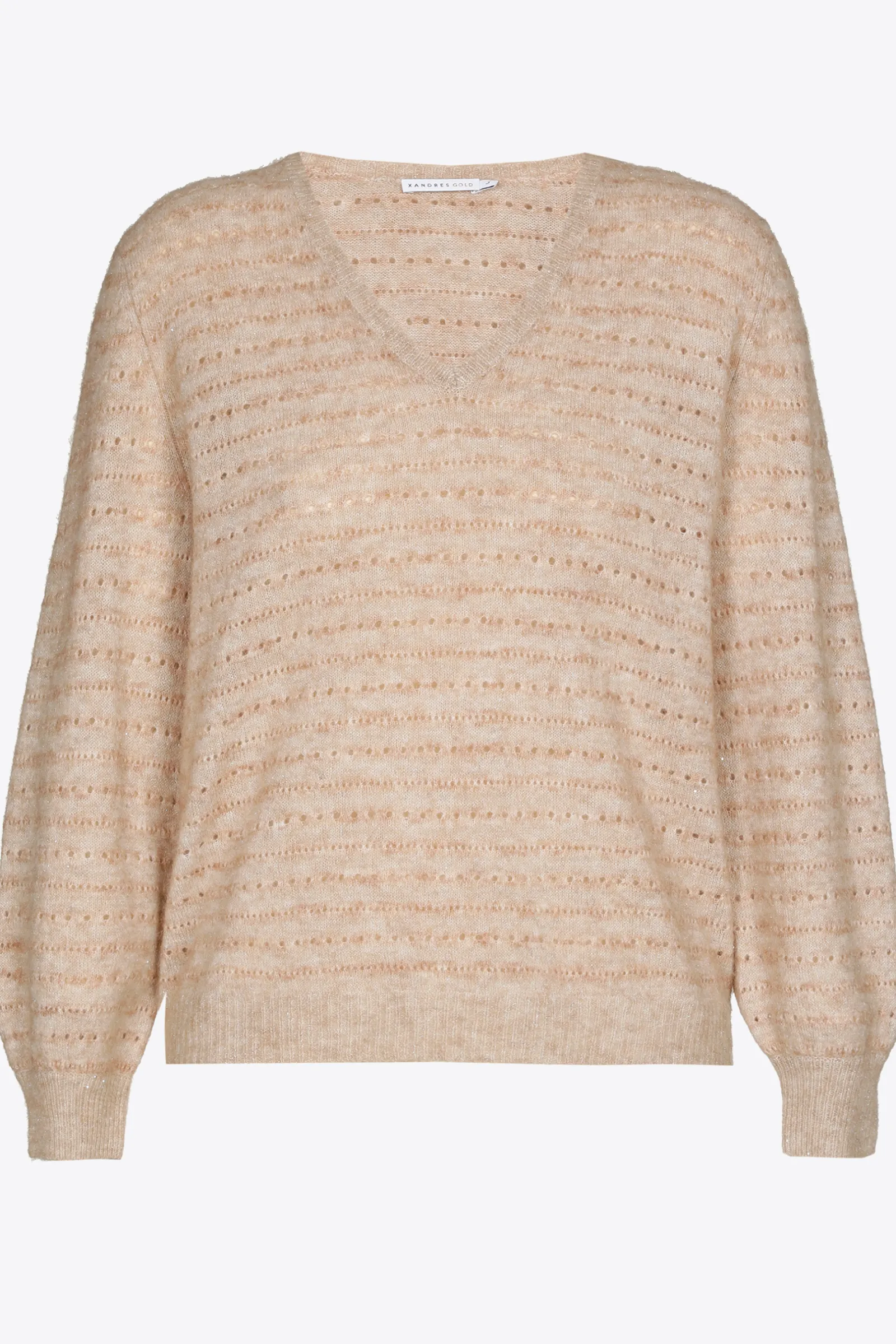 Xandres Pull avec lurex confectionné dans un mélange de laines-Femme Xandres Plus|Pulls & Cardigans