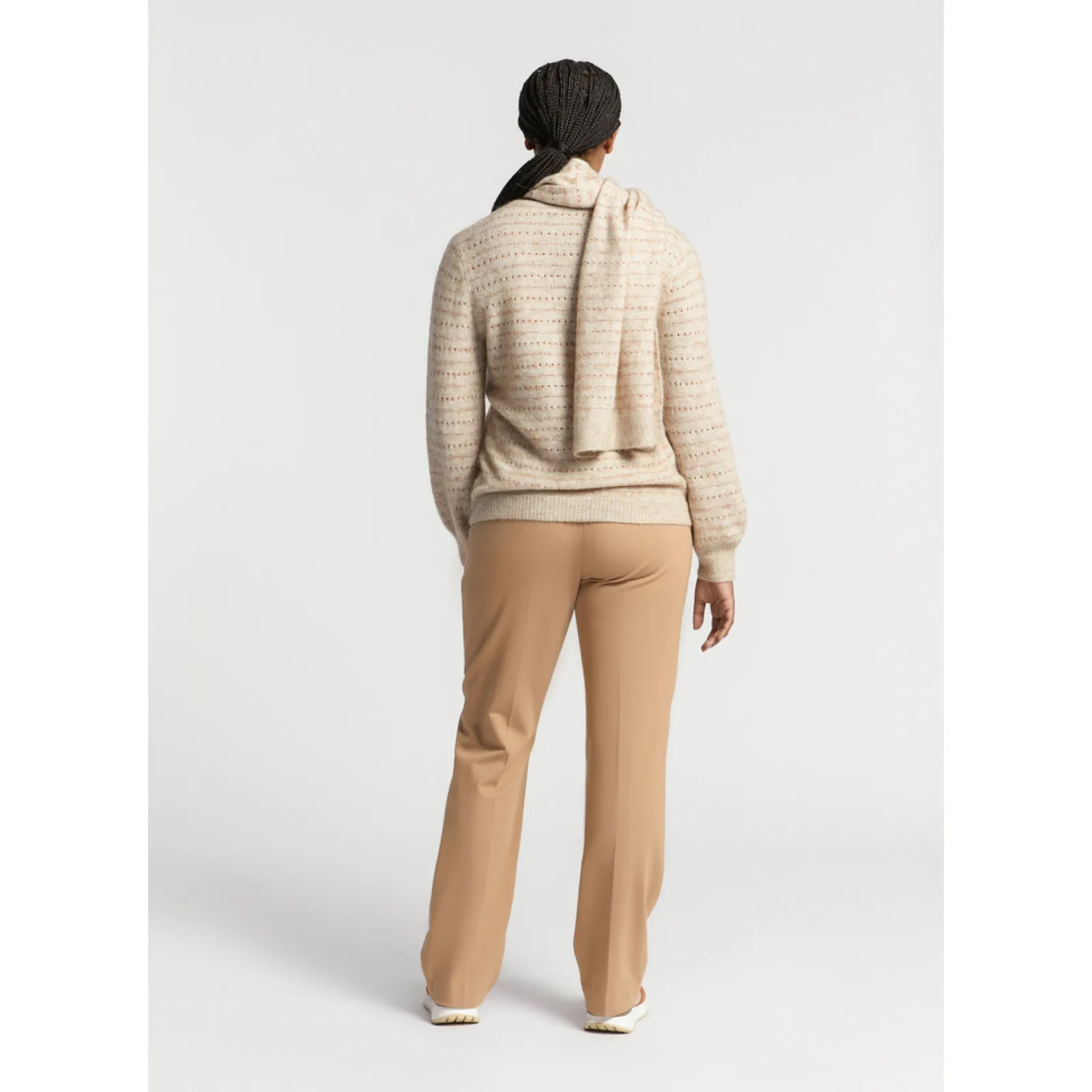 Xandres Pull avec lurex confectionné dans un mélange de laines-Femme Xandres Plus|Pulls & Cardigans