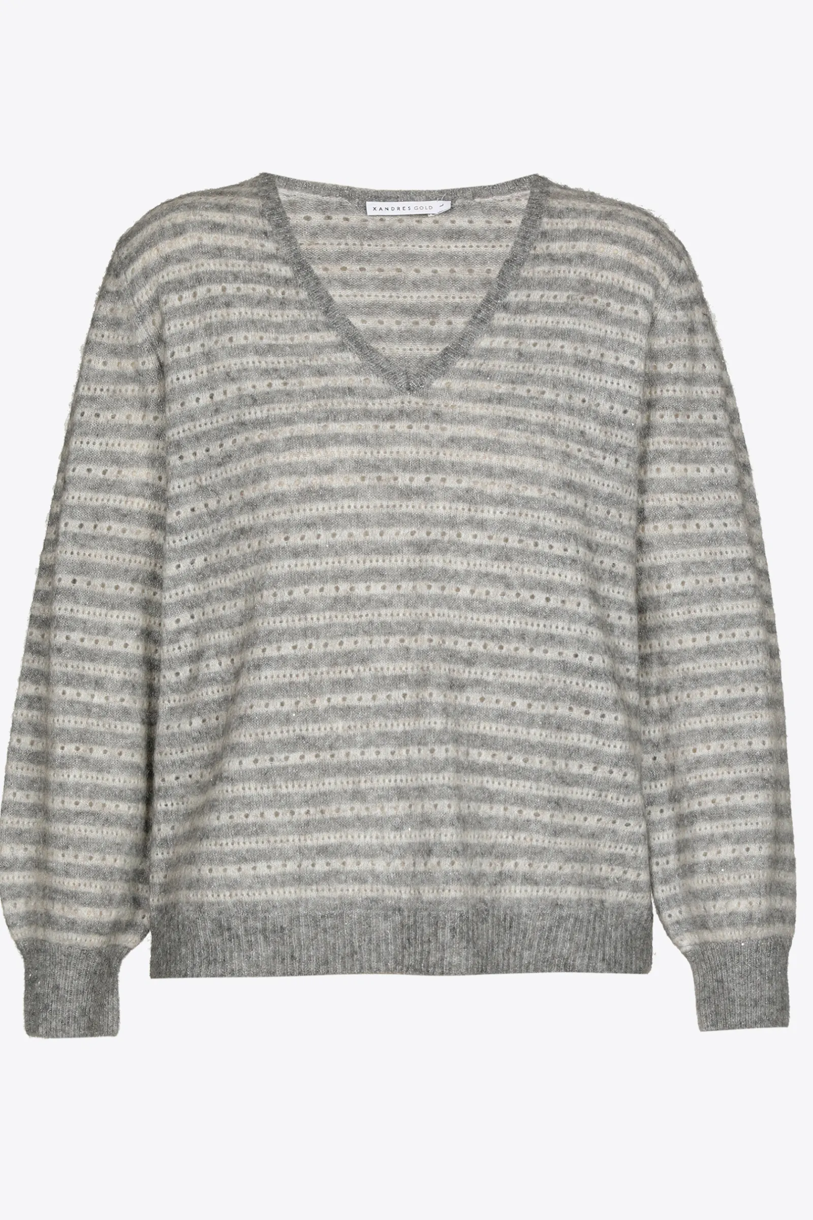 Xandres Pull avec lurex confectionné dans un mélange de laines-Femme Xandres Plus|Pulls & Cardigans