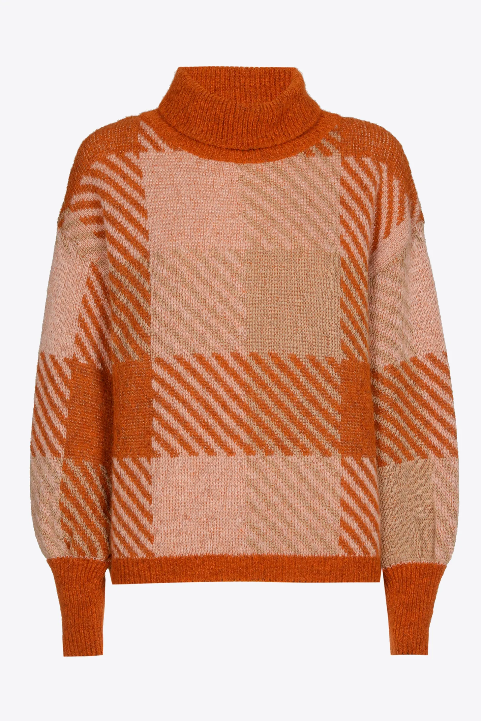 Xandres Pull à carreaux contenant de la laine d’alpaga-Femme Xandres Plus|Pulls & Cardigans
