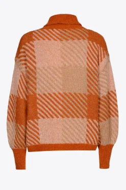 Xandres Pull à carreaux contenant de la laine d’alpaga-Femme Xandres Plus|Pulls & Cardigans