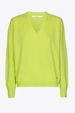 Xandres Pull à col en V en cachemire-Femme Pulls & Cardigans