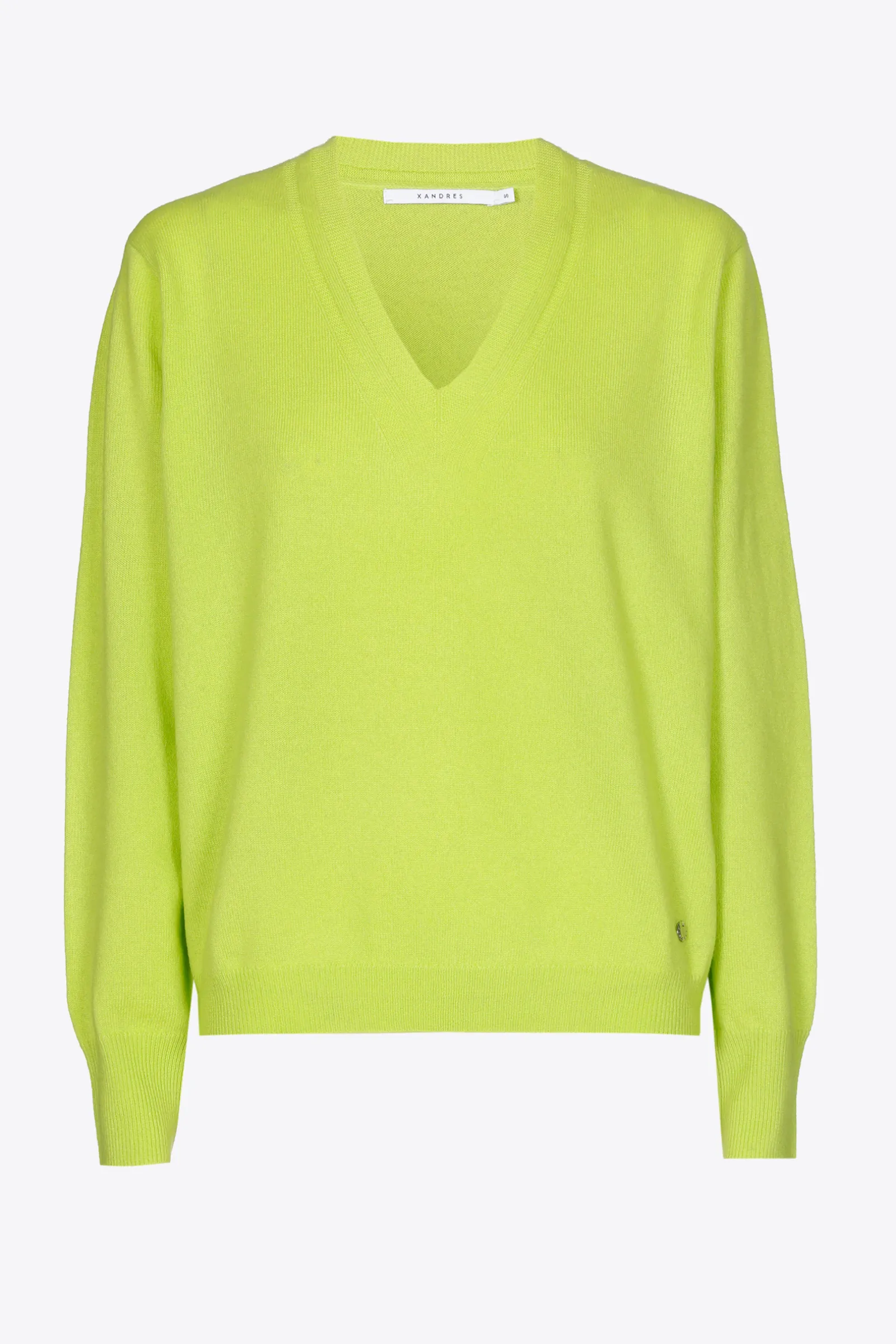 Xandres Pull à col en V en cachemire-Femme Pulls & Cardigans