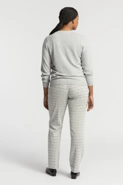Xandres Pull à col en V en maille fine-Femme Xandres Plus|Pulls & Cardigans