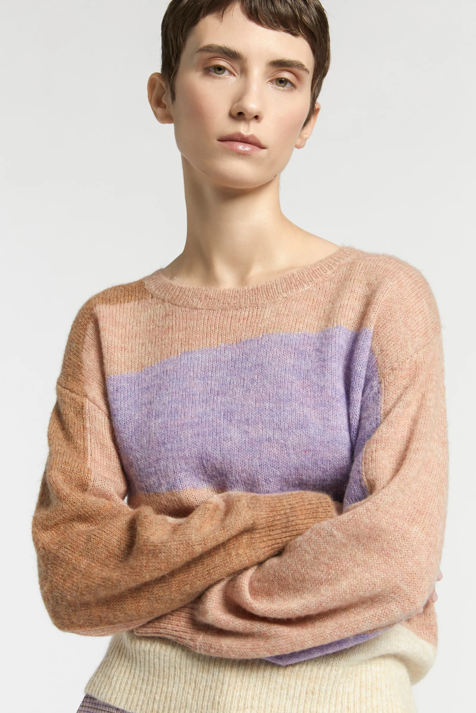 Xandres Pull à couleurs contrastées-Femme Pulls & Cardigans