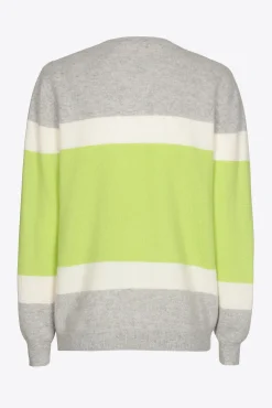Xandres Pull en cachemire à couleurs contrastées-Femme Pulls & Cardigans