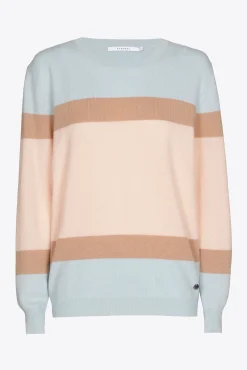 Xandres Pull en cachemire à couleurs contrastées-Femme Xandres Plus|Pulls & Cardigans