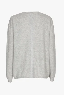 Xandres Pull en cachemire gris à col en V-Femme Xandres Plus|Essentials