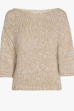 Xandres Pull en grosse maille avec fil doré-Femme Pulls & Cardigans