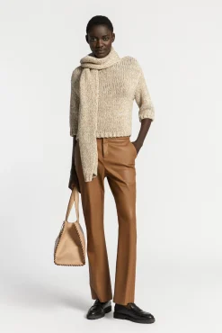 Xandres Pull en grosse maille avec fil doré-Femme Pulls & Cardigans